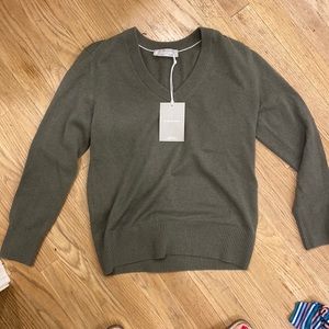 NWT Everlane cashmere v neck sweater
